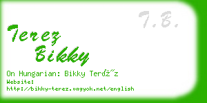 terez bikky business card